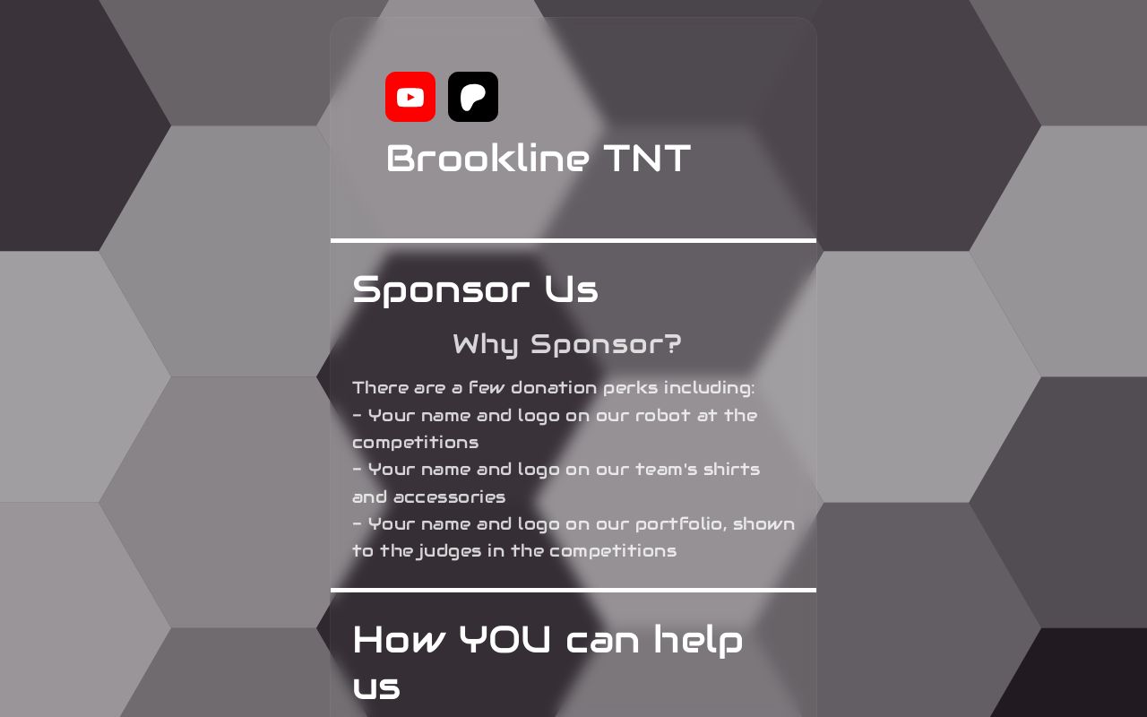 Brookline Tnt Donations